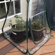 img 1 attached to Portable Mini Greenhouse Tent - Ideal For Backyard Gardening & Plant Sheltering - ValueHall Pop-Up Grow House Cover For Outdoor Flowers & Plants - V7094 review by Jeremy Hong