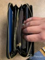 картинка 1 прикреплена к отзыву Heshe Ladies' Genuine Leather Wallet: Spacious Purse With Credit Card Slots & Wristlet от John Lewis