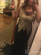 img 1 attached to Stunning Embroidered Lace Mermaid Gowns: MisShow Women'S Formal Evening Prom Dresses review by Michael Rasberry