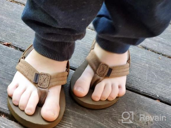 img 1 attached to 👟 Quiksilver Carver Toddler Sandal TAN: Solid Boys' Shoes for Comfort and Style review by Jason Bellman