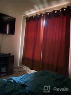 картинка 1 прикреплена к отзыву MIUCO Textured Blackout Curtains With Grommets For Bedroom - 52X63 Inch Long, 2 Panels In Elegant Purple от Bryan White