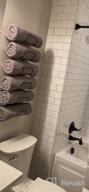 img 1 attached to White Wall Mounted Towel Rack Holder - Sorbus Storage Organizer For Linens review by Tyson Burch