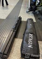 img 1 attached to XCMAN Snowboard And Ski Bag With Padded Wheels And TSA Lock - Perfect For Air Travel And Road Trips - Adjustable Length Fits 2 Pairs Of Skis Or Snowboards (57-74.8 Inches) review by David Tadder