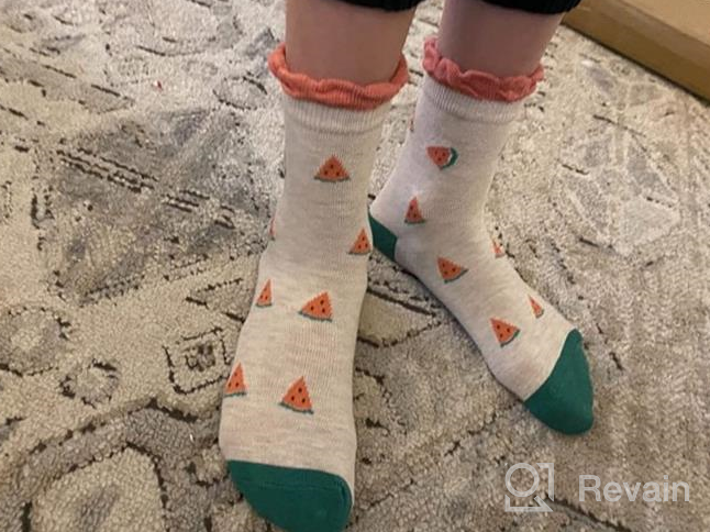 img 1 attached to 🧦 Cozi Foot Little Big Girls Socks: 5 Pairs of Soft Cotton Crew Socks for Cute and Comfortable Kids' Feet review by Lauren Walton