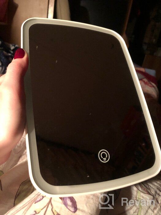 img 2 attached to 💡 Portable Touch Screen Makeup Mirror with Adjustable LED Brightness & USB Rechargeable by Jordan & Judy - Vanity Mirror review by Mirela Teodorescu ᠌