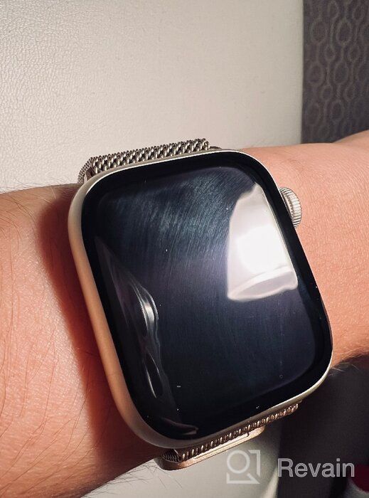 img 1 attached to Apple Watch Series 8 41 mm Aluminium Case, midnight Sport Band review by Ai Esumi ᠌