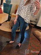 img 1 attached to Women'S Leopard Print V Neck Tunic Button Down Shirt Long Sleeve Top review by Nate Eich