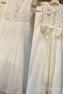 img 1 attached to Bow Dream Wedding Communion Baptism Girls' Clothing review by Linda Venerable