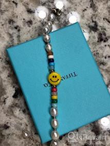 img 5 attached to 💛 14K Gold Plated Y2K Smiley Face Pearls Beads Bracelet - Handmade Colorful Beaded Bracelet for Teen Girls and Women