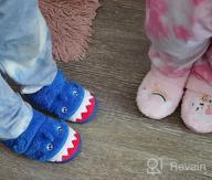 img 1 attached to Cozy Toddler Slippers: Lightweight & Comfortable Slip-on Socks for Boys and Girls - Perfect Indoor Warm Home Shoes for Kids review by Jacob Sriubas