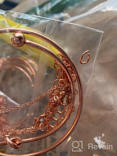 img 1 attached to Chic and Stylish 19pcs Stackable Open Cuff Wrap Bangle Bracelets: 🌸 Rose Gold & Gold Bracelet Set for Women, Perfect Gifts for Girls review by Billy Ivy