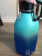 img 1 attached to 🚰 AMITER Leakproof Water Bottle: Wide Mouth Straw Lid & Handle Lid, 22oz-128oz Sizes, Vacuum Insulated Stainless Steel Flask – BPA Free Travel Mug Jug review by Micheal Wolf