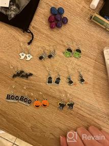 img 5 attached to PHALIN Halloween Earrings: Spooky Pumpkin Earrings for Girls' Jewelry