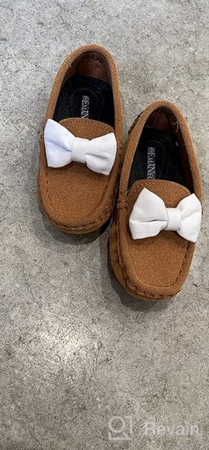 img 1 attached to EmaNeo Loafers Moccasins Toddler Numeric_1 Boys' Shoes review by Paul Tucker