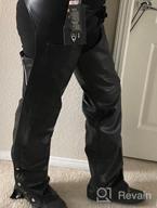 img 1 attached to Xelement B7552 Men'S Black 'Easy Fit' Premium Leather Motorcycle Chaps - 36 review by Jessie Vrbensky