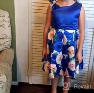 img 1 attached to AGQT Sweet Flower Girls Dress: Off Shoulder Floral Ball Gown for Birthday Party Tea - Sizes 2-11 Years review by Raymond Wade