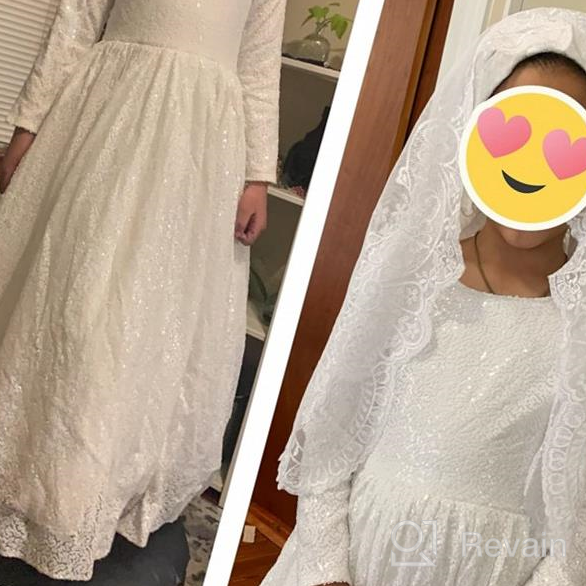 img 1 attached to Sparkling Sequined Flower Girl Dress: 💃 Perfect for Pageants, Parties & Special Occasions! review by Lauren Negron