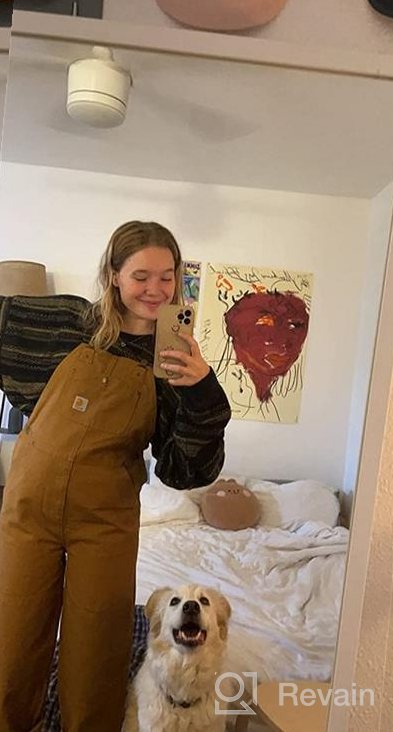 img 1 attached to 👖 Carhartt Boys' Brown Overalls - Big Overall for Boys, Boys' Clothing review by Chris Kaul