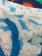 img 1 attached to Pack of 6 Baby Soft Cotton Underwear for Little Boys - Dinosaur Briefs, Toddler Shark Undies, Children Truck Panties review by Charlie Powell