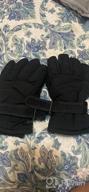 img 1 attached to Warm and Non-Slip Kid's Boy Girl Fleece Winter Gloves Mittens for Riding, Driving, Hiking, Skiing, and Sports review by Israel Thurow