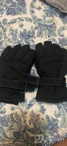 img 6 attached to Теплые и противоскользящие зимние перчатки-варежки из флиса для мальчиков и девочек для езды, вождения, походов, катания на лыжах и спорта.