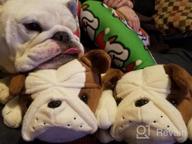 img 1 attached to Cozy Fuzzy Winter Dog Slippers For Adults, Kids & Men - Bulldogs Design! review by Jaime Alonso