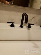 img 1 attached to Upgrade Your Bathroom With A Modern KES Widespread Faucet - Brushed Nickel Finish And Supply Hoses Included review by Scott Hall