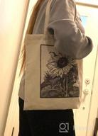 img 1 attached to Stylish BeeGreen Pit Bull Canvas Tote Bag With Zipper Pocket: Perfect For School, Beach, And More! review by Craig Kimball