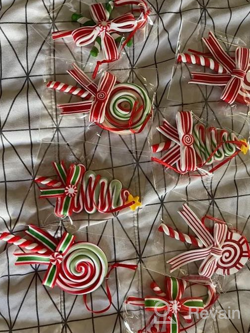 img 1 attached to 8 Pieces Christmas Candy Ornaments Lollipop Ornament Xmas Decor Candy Cane Hanging Decorations Fake Candy Canes Crafts For Xmas Wreath Xmas Tree Party Supplies review by Jay Huang