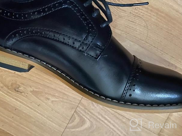 img 1 attached to STACY ADAMS Kids' Dickinson Cap-Toe Oxford review by Josh Kim