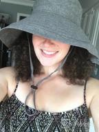 img 1 attached to Packable Women'S Sun Hat With Wide Brim, Neck Flap, Chin Strap And UPF 50 UV Protection For Safari And Outdoors- Jeff & Aimy review by Roy Reeves
