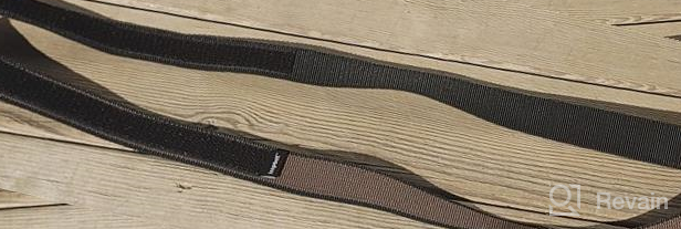 img 1 attached to Versatile Loopbelt: Brown Black Reversible Belt for Effortless Style review by Travis Rio