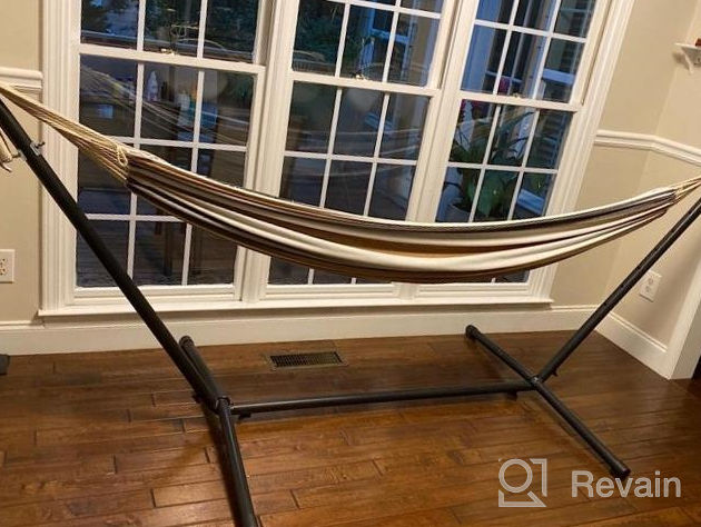 img 1 attached to 2-Person 9Ft Heavy Duty Steel Hammock Stand W/ Portable Carrying Bag - Perfect For Indoor & Outdoor Use! review by Paul Walters