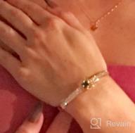 картинка 1 прикреплена к отзыву Rose Gold Spiritual Guidance Bangle Bracelets - Fashion Jewelry For Women & Girls By Menton Ezil от Sean Liu