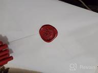 img 1 attached to Traditional Postable Wedding Invitation Seals Decor Dark Red Flexible Glue Gun Sealing Wax Stick Pack Of 16 review by John Martin