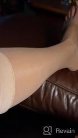 img 5 attached to Comfortable And Stylish NuVein Sheer Compression Stockings With 15-20 MmHg Support