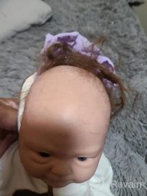 img 6 attached to Vollence 18-дюймовый реалистичный кукла-младенец: силикон, реалистичные глаза, замкнувшийся мальчик