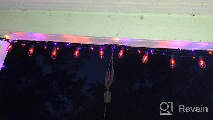 img 1 attached to YUNLIGHTS Outdoor String Lights- 35FT G40 Globe Patio Lights With 33 LED Bulbs(3 Spare)- Waterproof LED String Lights For Backyard Balcony Porch review by Devon Leach