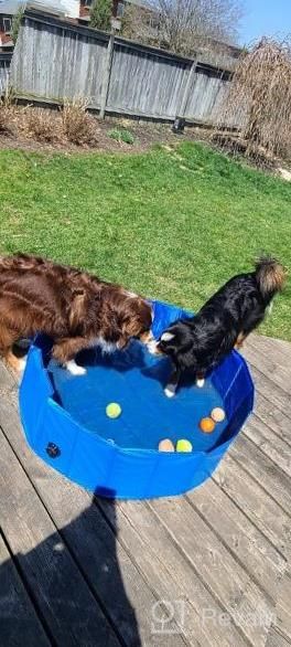 img 1 attached to Foldable Pet And Kids Swimming Pool By Zone Tech - Durable, Leakproof And Collapsible Bathing Tub For Outdoor And Indoor Backyards - Ideal For Playing And Bathing Pets review by Alan Pfeiffer
