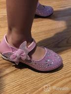 img 1 attached to 👑 SOFMUO Sparkle Bowknot Ballerina Princess Girls' Flats Shoes review by Jennifer Shetty