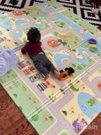 img 1 attached to Extra Large Baby Play Mat - Folding Foam Waterproof, Non-Toxic & Reversible For Infants & Toddlers (Beige 0.6In) review by Nhyiraba Wilson