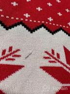 img 1 attached to LYHNMW Women'S Christmas Sweater With Snowflakes And Reindeer Design, Long Sleeves, And Knit Fabric For Holiday Pullover Tops review by Adam Whittaker