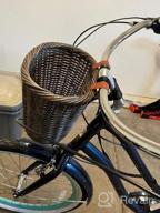 img 1 attached to Stylish & Durable Bike Basket: ZUKKA'S Front Handlebar Storage For Adults & Kids, Hand-Woven, Waterproof With Adjustable Leather Straps review by Darryl Buck