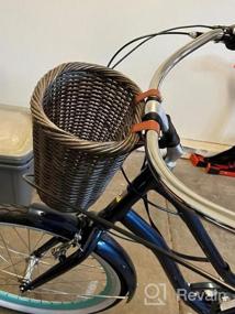 img 7 attached to Stylish & Durable Bike Basket: ZUKKA'S Front Handlebar Storage For Adults & Kids, Hand-Woven, Waterproof With Adjustable Leather Straps