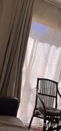 img 1 attached to Extra Wide Thermal Insulated Grey Grommet Curtain Drapes For Living Room/Sliding Glass Door - 100% Blackout Linen Look Patio Door Curtain 84 Inches Long Primitive Window Treatment Decoration review by Tim Woods