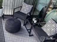 img 1 attached to Modern Outdoor Wicker Patio Furniture Set - 3 Piece Conversation Bistro With Coffee Table For Yard & Bistro | Flamaker. review by Clay Ijaz