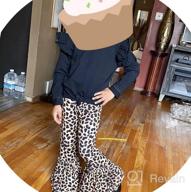 img 1 attached to 🐆 QLIyang Girls' Clothing: Leopard Ruffle Leggings Bottoms review by Heidi Smith