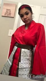 img 5 attached to Дайте волю своему внутреннему воину с нашим красным костюмом принцессы-кимоно для девочек и женщин