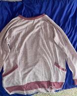 картинка 1 прикреплена к отзыву Женская толстовка с цветными блоками и длинными рукавами, туника с карманами, свободная блузка, рубашка от Lisa Thomas