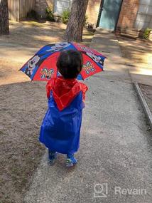 img 6 attached to 💦 Stay Dry in Style: Disney Little Slicker Umbrella Rainwear for Boys